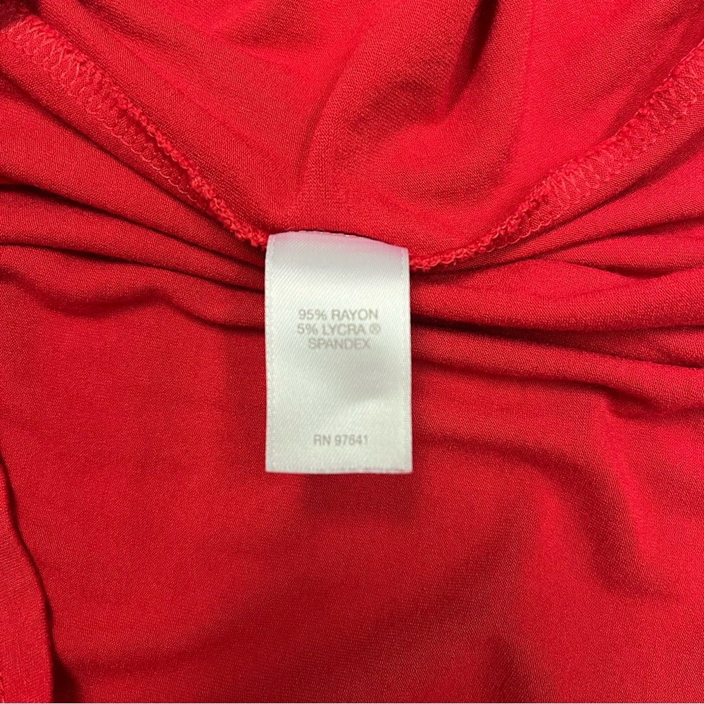 J. Jill Wherever Collection Red Sleeveless Pleated Dress - Sz MP - Picture 5 of 8